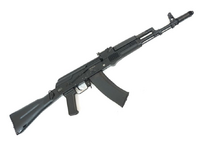 Массогабаритный лазерный макет автомат Калашникова АК-74 со встроенным лазерным модулем и аккумуляторной батареей - fgospostavki.ru - Сочи