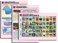 Комплект таблиц по географии "Природа материков и океанов" раздаточные (цветные, ламинированные, А4, 12 штук) - fgospostavki.ru - Сочи