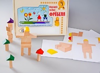 Игровой набор Фребеля "Конструктор деревянный без соединений-3" (Серия "Эксперимент") - fgospostavki.ru - Сочи