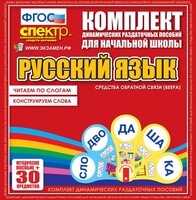 Динамические раздаточные пособия. Русский язык (веера). Читаем по слогам (слоги из двух букв). Конструируем слова (слоги из двух и трех букв). - fgospostavki.ru - Сочи