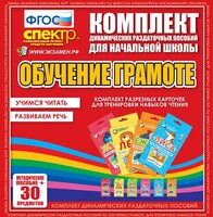 Динамические раздаточные пособия. Обучение грамоте (карточки). Комплект разрезных карточек для тренировки навыков чтения. - fgospostavki.ru - Сочи