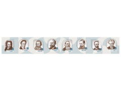 Стенд-лента "Выдающиеся ученые-историки" - fgospostavki.ru - Сочи