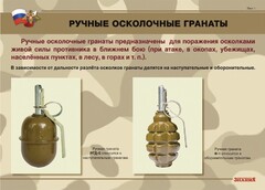 Комплект плакатов "Ручные гранаты" - fgospostavki.ru - Сочи