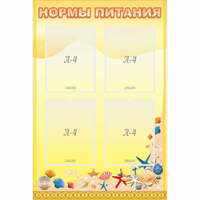 Стенд "Нормы питания" - fgospostavki.ru - Сочи