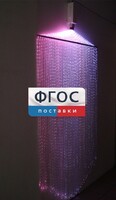 Фибероптическая занавесь (150 волокон) с интерактивным источником света - fgospostavki.ru - Сочи