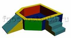 Сухой бассейн "Крепость" 1,5х1,2 метра - fgospostavki.ru - Сочи
