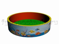 Сухой бассейн круглый с шелкографией - fgospostavki.ru - Сочи
