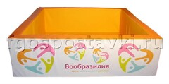 Сухой бассейн "Вообразилия" квадратный с шелкографией - fgospostavki.ru - Сочи