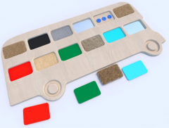 Тактильные разноцветные дощечки «Автобус» - fgospostavki.ru - Сочи