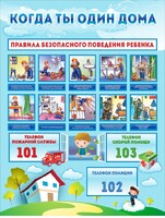 Стенд "Когда ты один дома" - fgospostavki.ru - Сочи