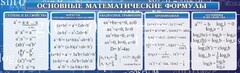 Стенд "Основные математические формулы" - fgospostavki.ru - Сочи