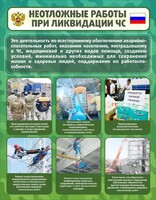 Стенд "Неотложные работы при ликвидации ЧС" - fgospostavki.ru - Сочи