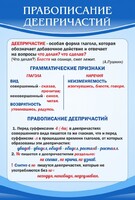 Стенд "Правописание деепричастий" - fgospostavki.ru - Сочи