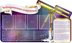Стенд "Наблюдательная астрономия" - fgospostavki.ru - Сочи