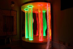 Сенсорный уголок большой с двумя колоннами, двусторонней подсветкой и фибероптическими нитями. VIP класс. - fgospostavki.ru - Сочи
