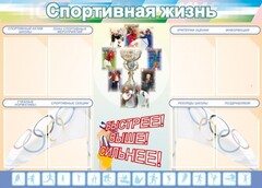 Стенд "Спортивная жизнь" Вариант 2 - fgospostavki.ru - Сочи