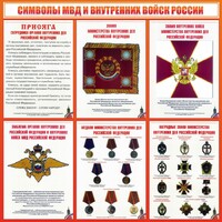 Стенд "Символы МВД и внутренних войск России" - fgospostavki.ru - Сочи