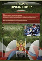 Стенд "Уголок призывника" - fgospostavki.ru - Сочи