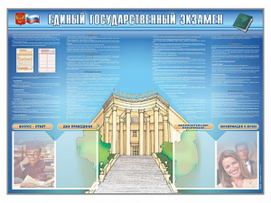 Стенд-уголок "Единый государственный экзамен" - fgospostavki.ru - Сочи