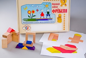 Игровой набор Фребеля "Конструктор деревянный без соединений-2" (Серия "Эксперимент") - fgospostavki.ru - Сочи