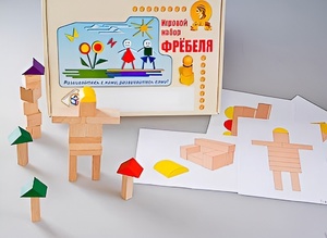 Игровой набор Фребеля "Конструктор деревянный без соединений-3" (Серия "Эксперимент") - fgospostavki.ru - Сочи