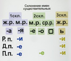 Набор магнитных карточек "Склонение имен существительных" - fgospostavki.ru - Сочи