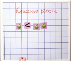 Магнитно-маркерная доска "Клетка" (86 см х 75 см) - fgospostavki.ru - Сочи