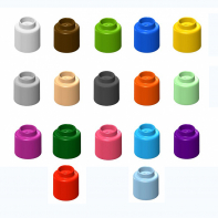  Элемент конструктора одиночный одноцветный Color Blocks 100 штук - fgospostavki.ru - Сочи