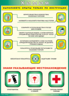 Таблица "Выполняйте опыты только по инструкции" (100х140 сантиметров, винил) - fgospostavki.ru - Сочи