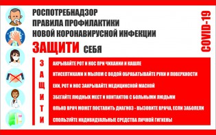Плакат "Правила профилактики коронавируса" - fgospostavki.ru - Сочи