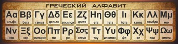 Стенд "Греческий алфавит" - fgospostavki.ru - Сочи